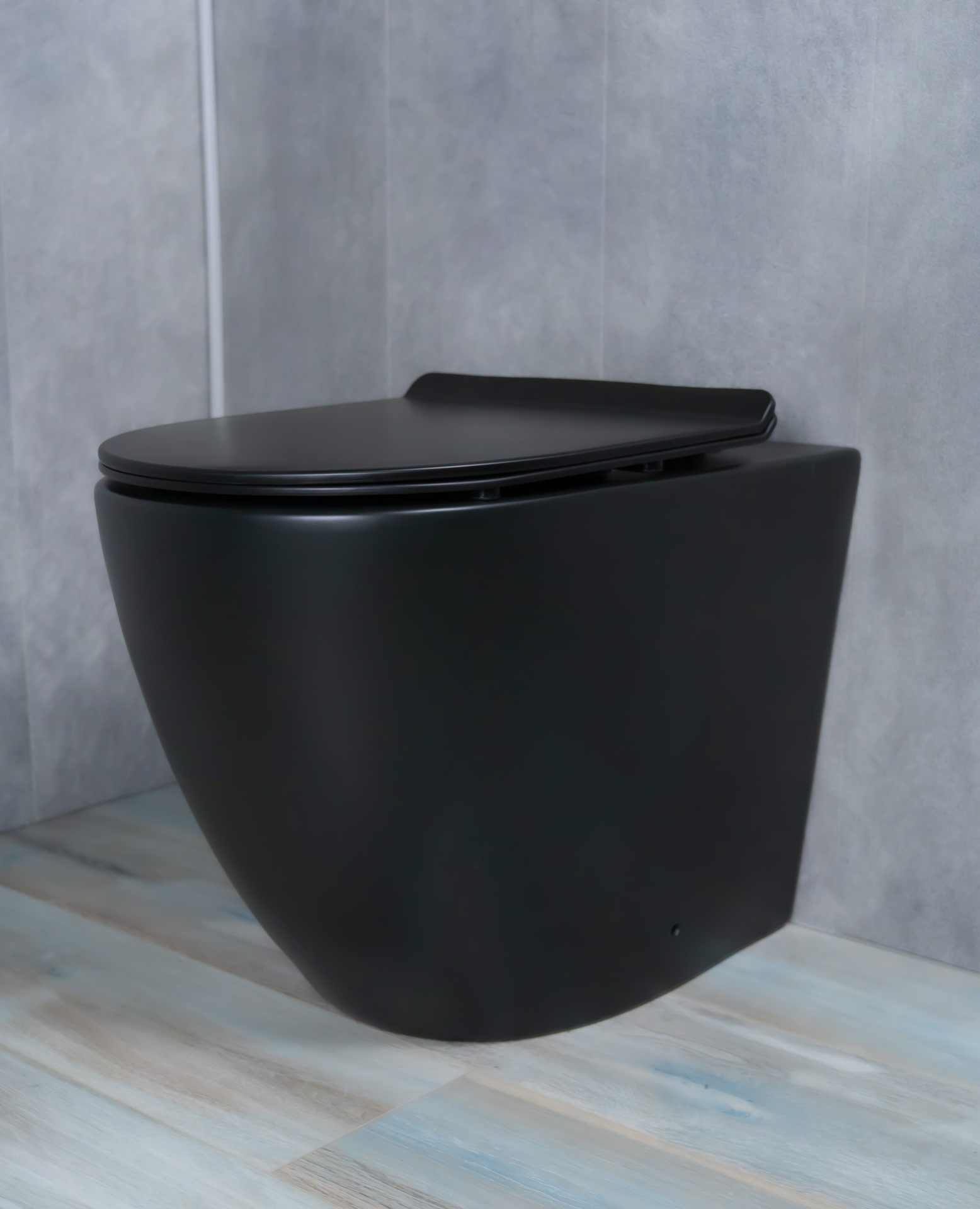 Унитаз приставной Gid TRS-269BM 62214Y черный матовый 56x36.5x42