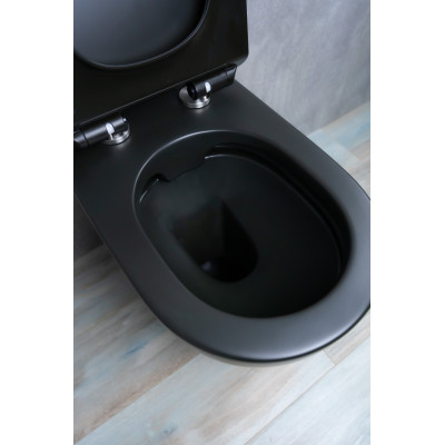 Унитаз приставной Gid TRS-269BM 62214Y черный матовый 56x36.5x42