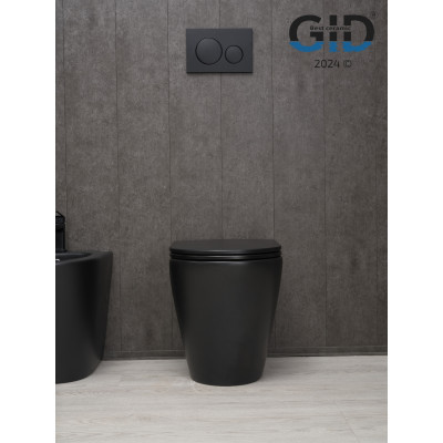 Унитаз приставной Gid TRS-263BM 62212Y черный матовый 56x36x41