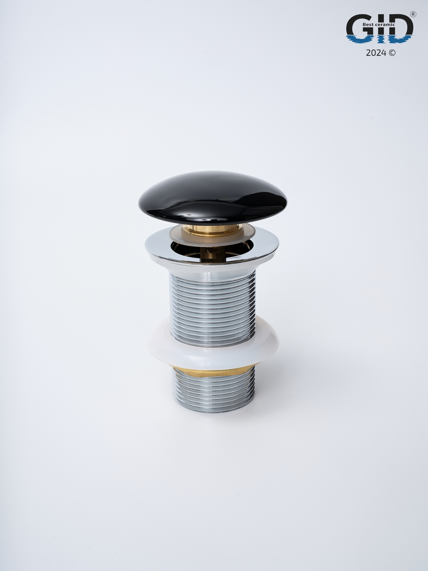 Донный клапан Gid без перелива Bl100 72201K черный глянцевый 7x7x10