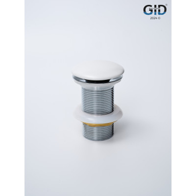Донный клапан Gid без перелива Whm100 74403K белый матовый 7x7x10