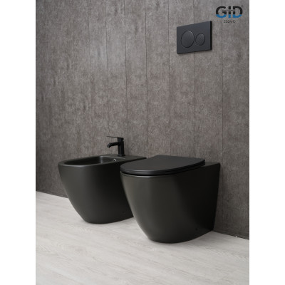 Биде напольное Gid BDN-36BM 21107 черный матовый 56x36.5x42