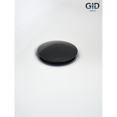 Донный клапан Gid без перелива G-54BL 76601K черный глянцевый 7x7x10