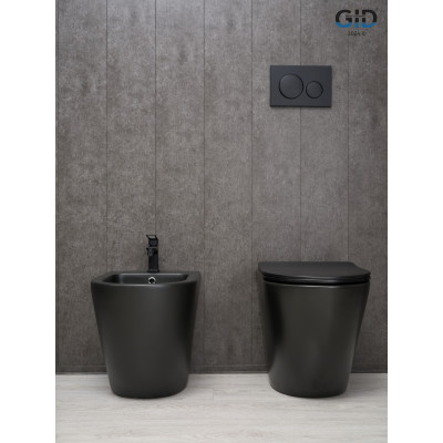 Биде напольное Gid BDN-36BM 21107 черный матовый 56x36.5x42
