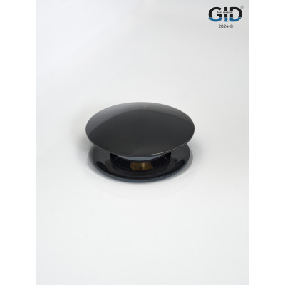Донный клапан Gid без перелива G-54BL 76601K черный глянцевый 7x7x10
