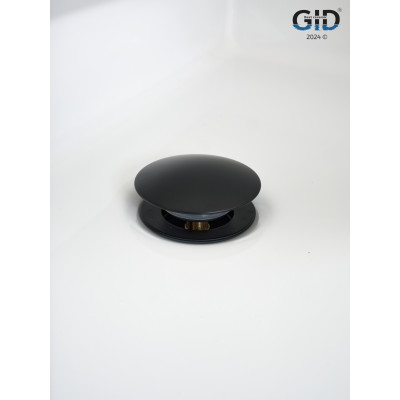 Донный клапан Gid без перелива G-55BM 76602K черный матовый 7x7x10