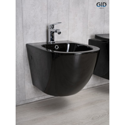 Биде подвесное Gid BDP-96BL 21102 черная глянцевая 48x37x32.5