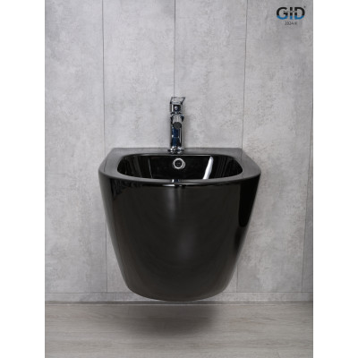 Биде подвесное Gid BDP-96BL 21102 черная глянцевая 48x37x32.5