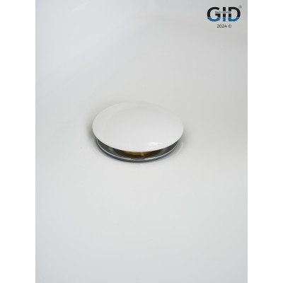 Донный клапан Gid с переливом Wh100-1 71102K белый 7x7x10