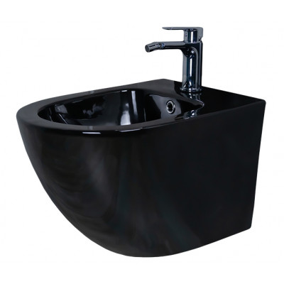 Биде подвесное Gid BDP-96BL 21102 черная глянцевая 48x37x32.5