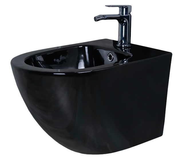 Биде подвесное Gid BDP-96BL 21102 черная глянцевая 48x37x32.5