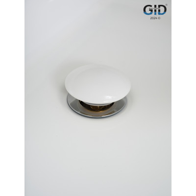 Донный клапан Gid с переливом Wh100-1 71102K белый 7x7x10