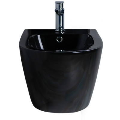 Биде подвесное Gid BDP-96BL 21102 черная глянцевая 48x37x32.5