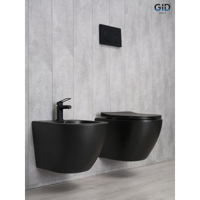 Биде подвесное Gid BDP-96BM 21103 черный матовый 48x37x32.5
