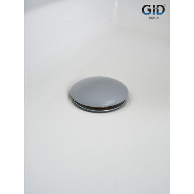 Донный клапан Gid без перелива  Gmh100 74401K серый матовый 7x7x10