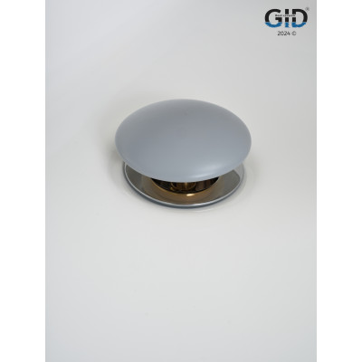 Донный клапан Gid без перелива  Gmh100 74401K серый матовый 7x7x10