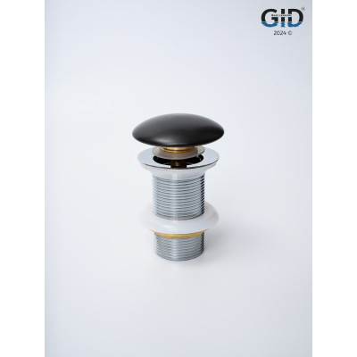 Донный клапан Gid без перелива Blm100 74402K черный матовый 7x7x10