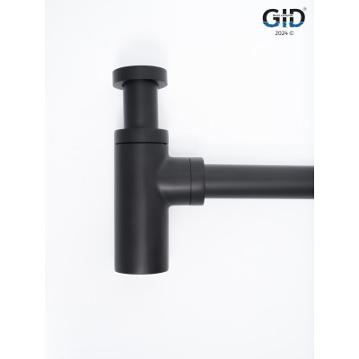 Сифон для раковины Gid G-74BL  75503S черный матовый