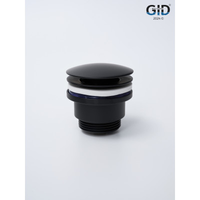 Донный клапан Gid универсальный G-59BM 76605K черный матовый 7x7x10