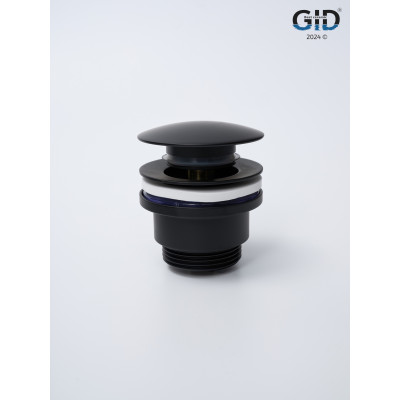 Донный клапан Gid универсальный G-59BM 76605K черный матовый 7x7x10