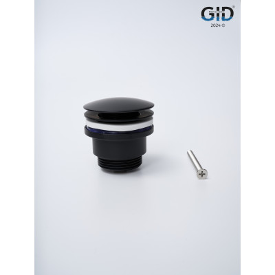 Донный клапан Gid универсальный G-59BM 76605K черный матовый 7x7x10