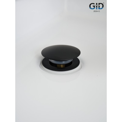 Донный клапан Gid универсальный G-59BM 76605K черный матовый 7x7x10