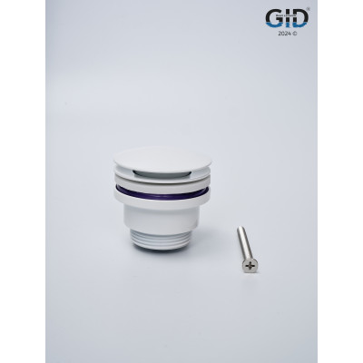Донный клапан Gid универсальный G-60W 76606K белый 7x7x10