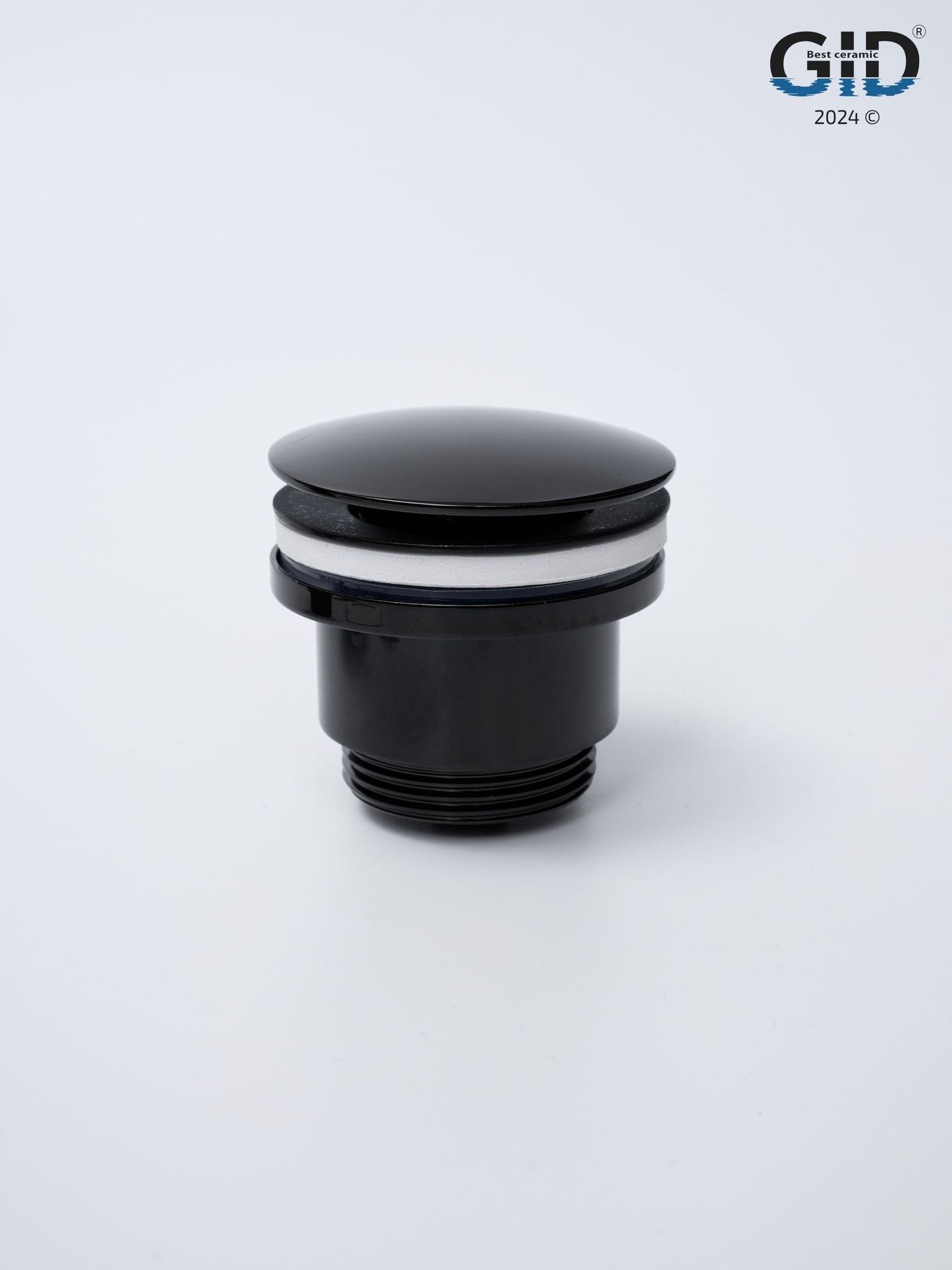 Донный клапан Gid универсальный G-58BL 76604K черный глянцевый 7.5x7x3.5