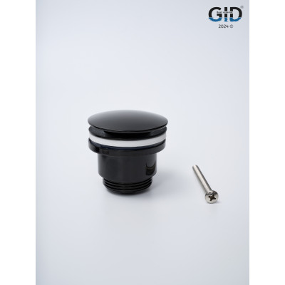 Донный клапан Gid универсальный G-58BL 76604K черный глянцевый 7.5x7x3.5