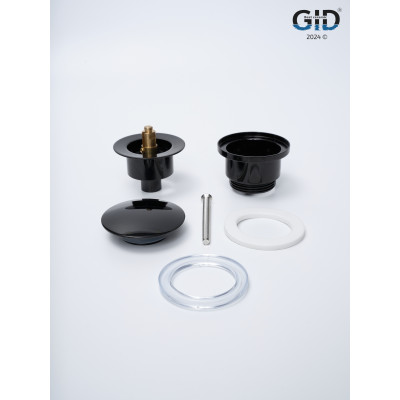 Донный клапан Gid универсальный G-58BL 76604K черный глянцевый 7.5x7x3.5