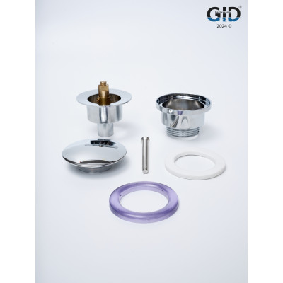Донный клапан Gid универсальный G-36CH 76603K хром 7x7x10