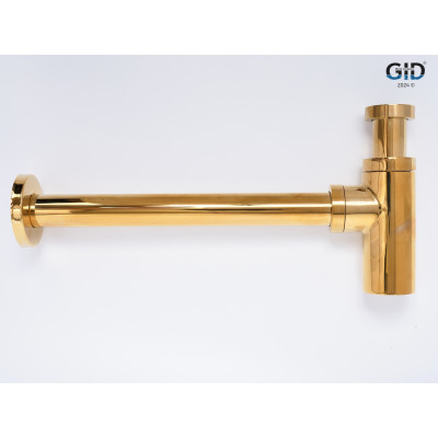 Сифон для раковины Gid G-64GD 75506S золотой