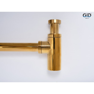 Сифон для раковины Gid G-64GD 75506S золотой