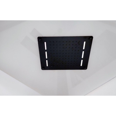 Гидромассажная душевая кабина 90x90 ESBANO ESM-PENTA-90 (Right), профиль черный, стекло прозрачное