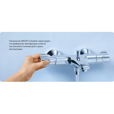 Термостат для ванны, Grohtherm 800, Grohe