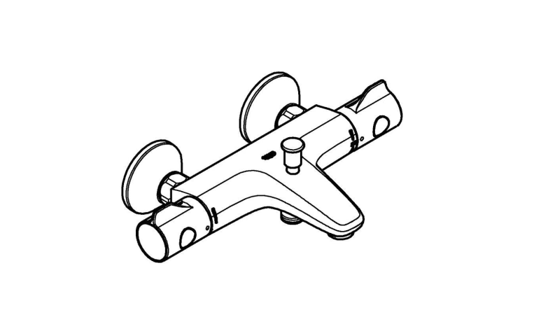 Термостат для ванны, Grohtherm 800, Grohe