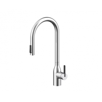 Смеситель Paulmark UNIVERSAL Metallum с подключением к фильтру для воды, с вытяжным шлангом, Хром