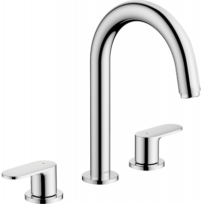 Трехпозиционный смеситель для раковины Hansgrohe Vernis Blend 71553000 с выдвижным донным клапаном, хром
