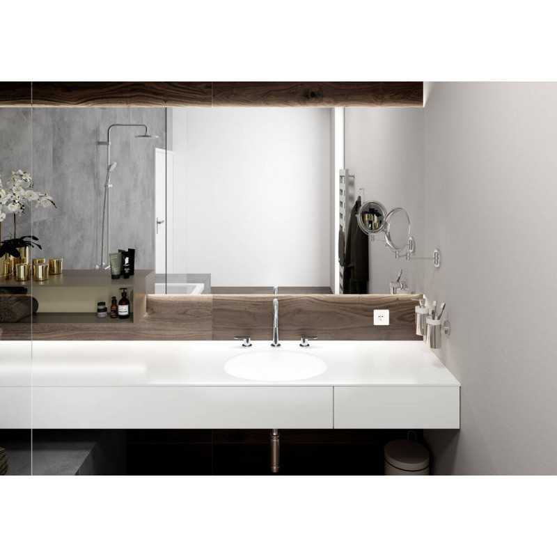 Трехпозиционный смеситель для раковины Hansgrohe Vernis Blend 71553000 с выдвижным донным клапаном, хром