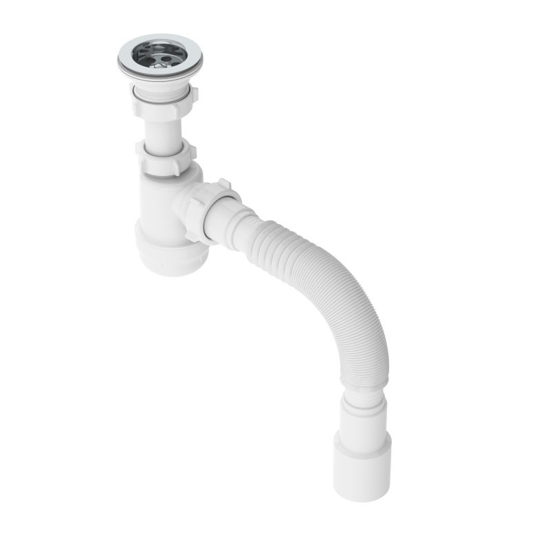 Сифон бутылочный 1 1/2" х40 малый с г/т 40х40/50 (TIVOLI)