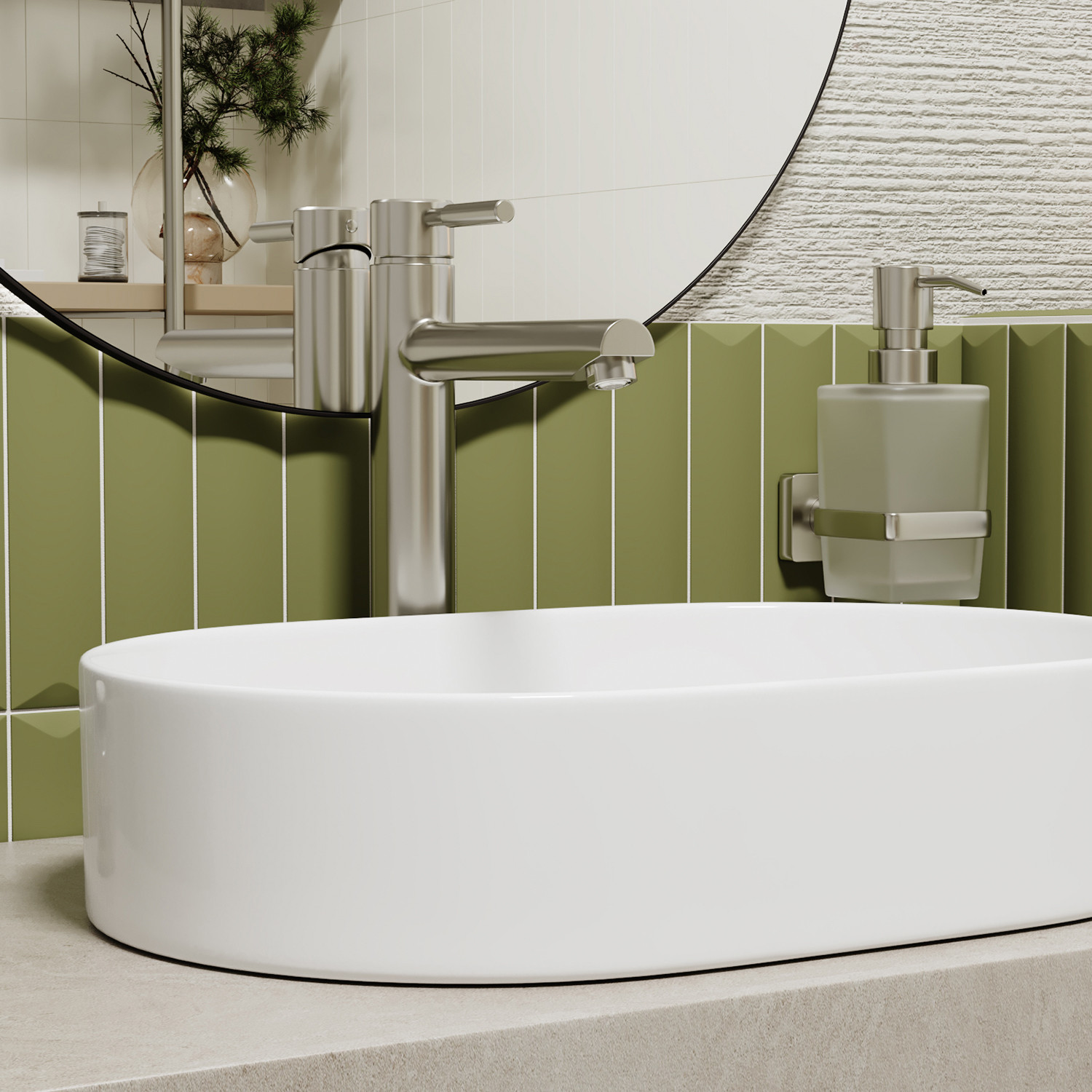 Смеситель для умывальника WasserKRAFT Wern 4203H, никель