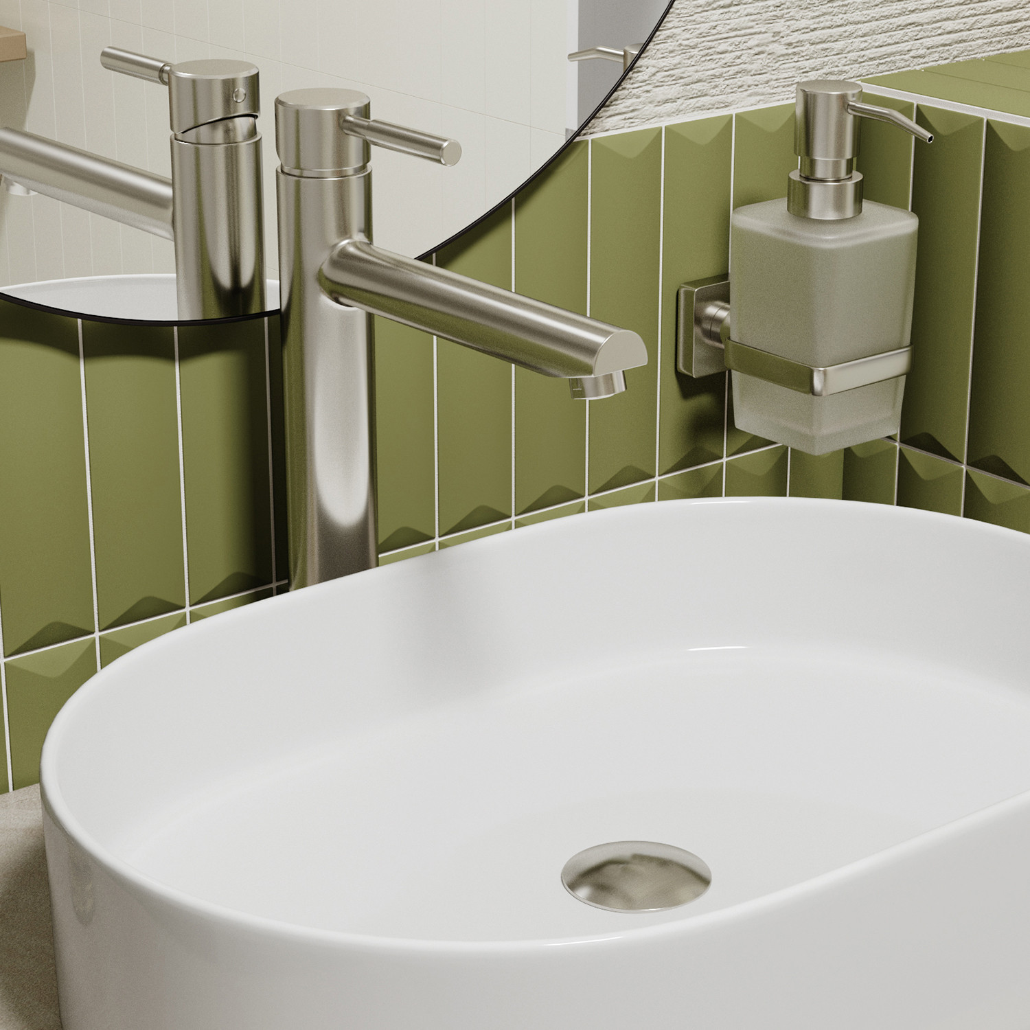 Смеситель для умывальника WasserKRAFT Wern 4203H, никель