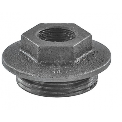 Заглушка (пробка) проходная 1 1/4"x3/4" левая резьба для чугунных радиаторов