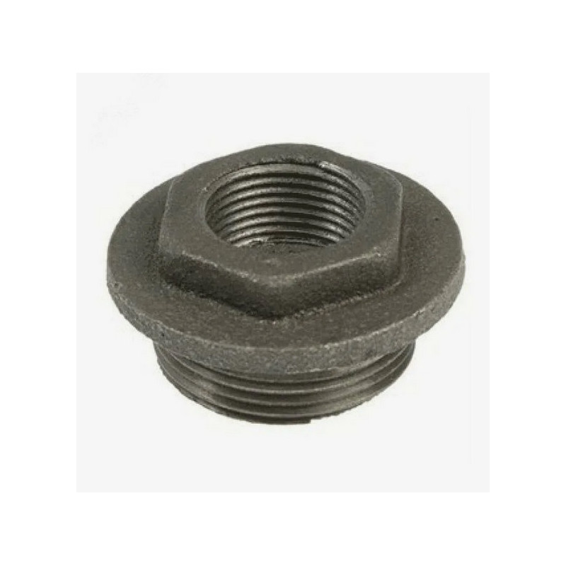 Заглушка (пробка) проходная 1 1/4"x3/4" правая резьба для чугунных радиаторов