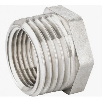 Футорка латунь никель Ду 25х15 (1"х1/2") НР/ВР SantechSystems