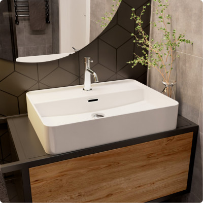 Раковина накладная AQUAme AQM5004 59х43х12 см