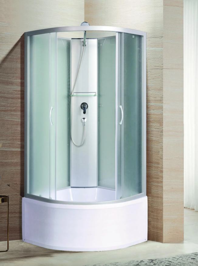 Душевая кабина с поддоном хром 90x90х210см River NARA Б/К XL 90/44 MT