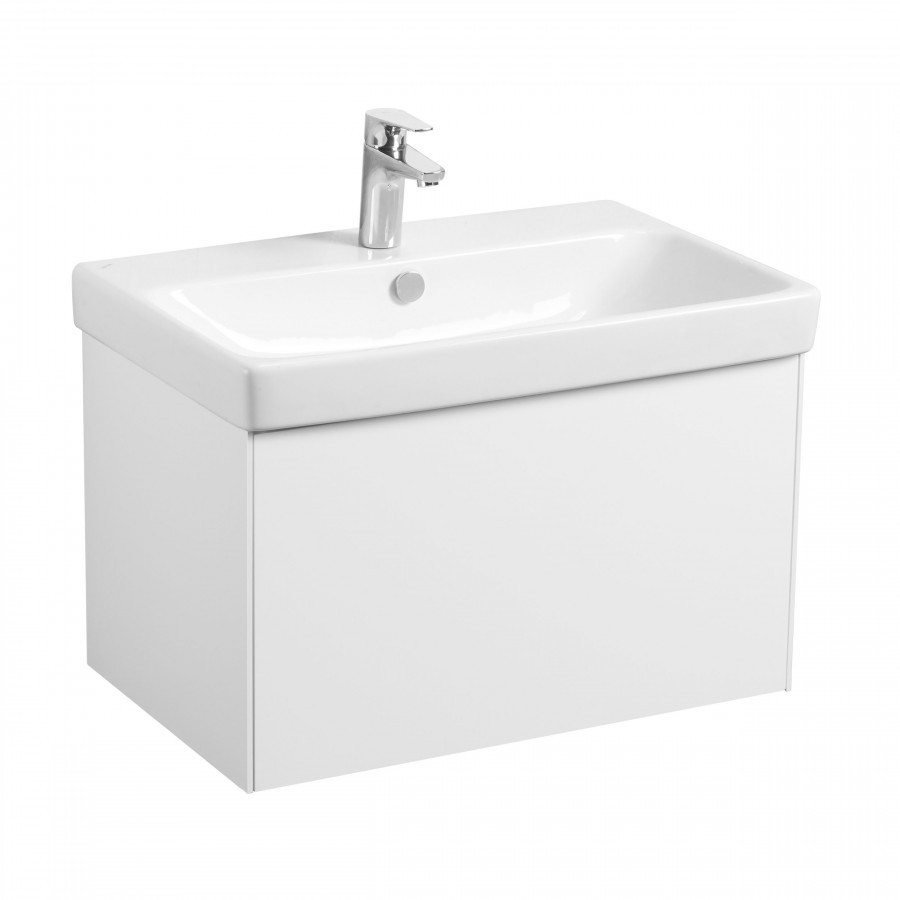 Тумба под раковину белая 70см AQUATON Асти 1A263001AX2B0