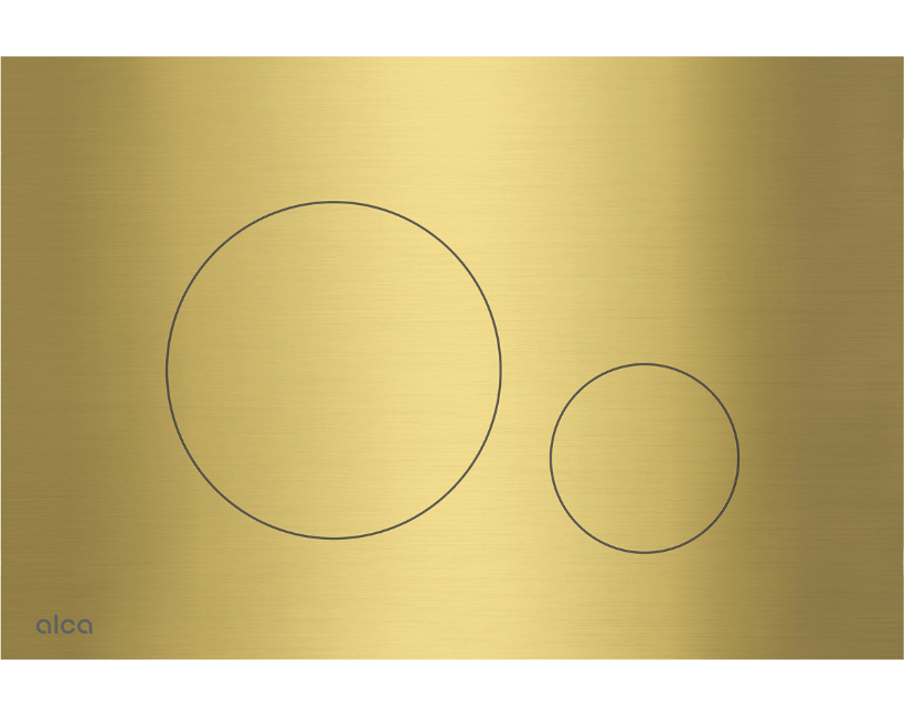 Кнопка управления Alca Drain TURN-BRASS для скрытых систем инсталляции, латунь