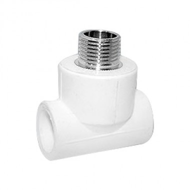Тройник PP-R комбинированный белый Дн 20х1/2" НР PRO VALFEX 10128020-PRO